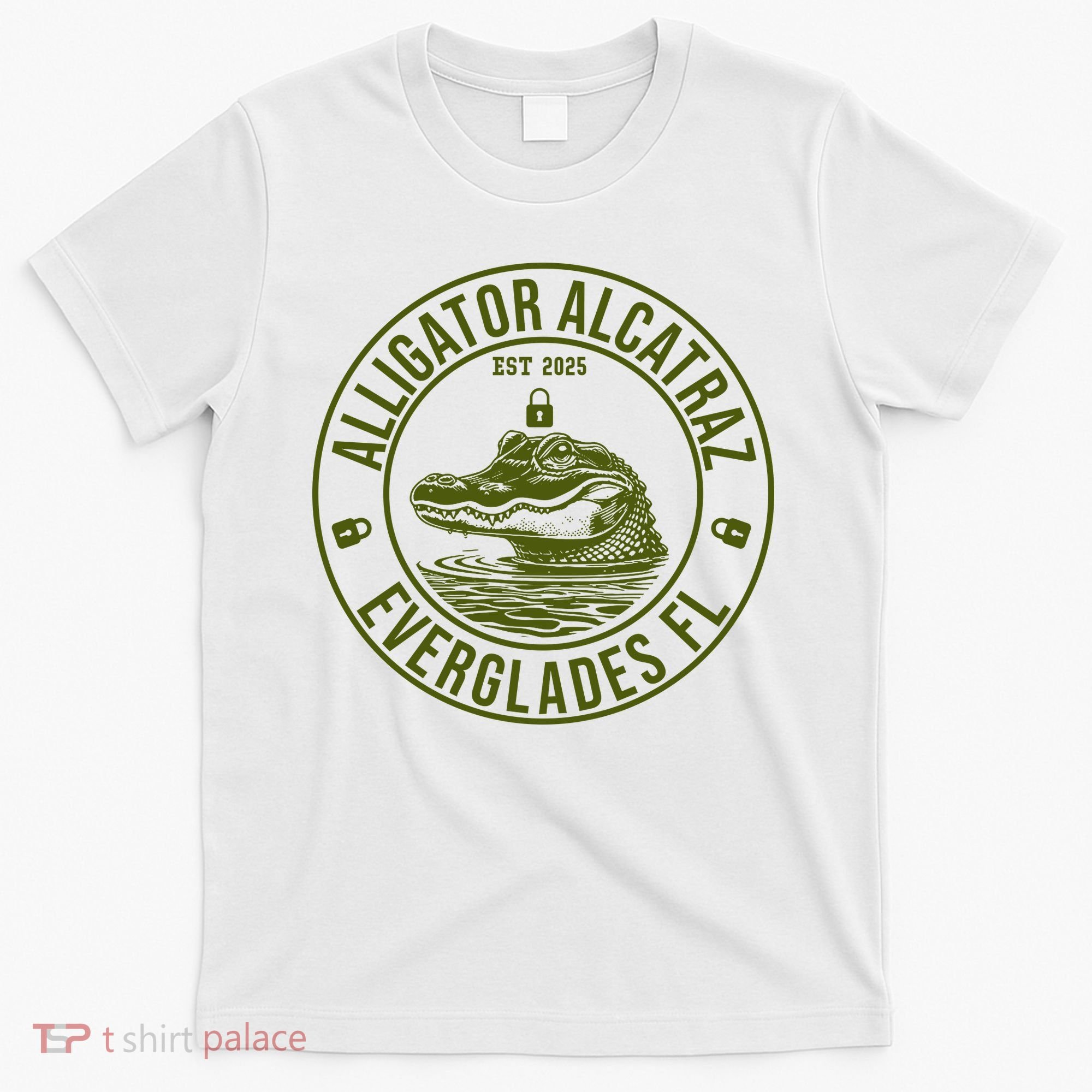 Funny Florida Everglades FL Meme Alligator Alcatraz T-Shirt