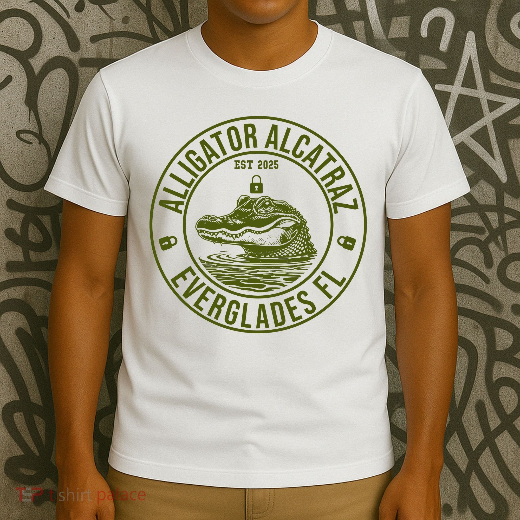 Funny Florida Everglades FL Meme Alligator Alcatraz T-Shirt