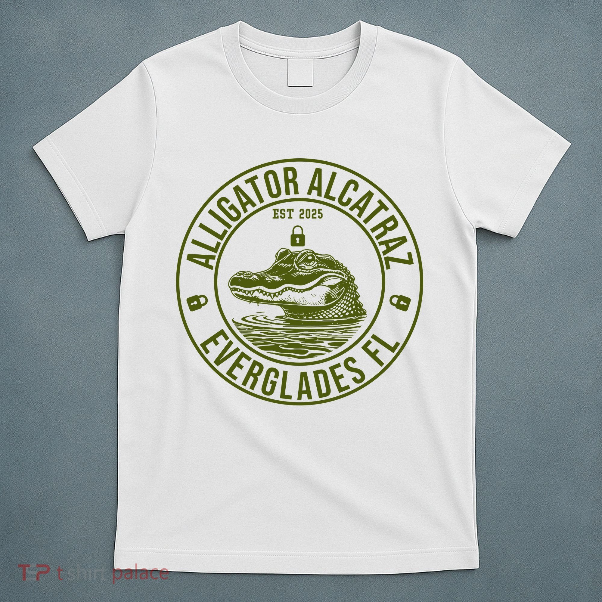 Funny Florida Everglades FL Meme Alligator Alcatraz T-Shirt