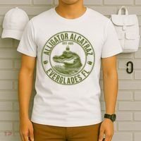 Funny Florida Everglades FL Meme Alligator Alcatraz T-Shirt thumb 6
