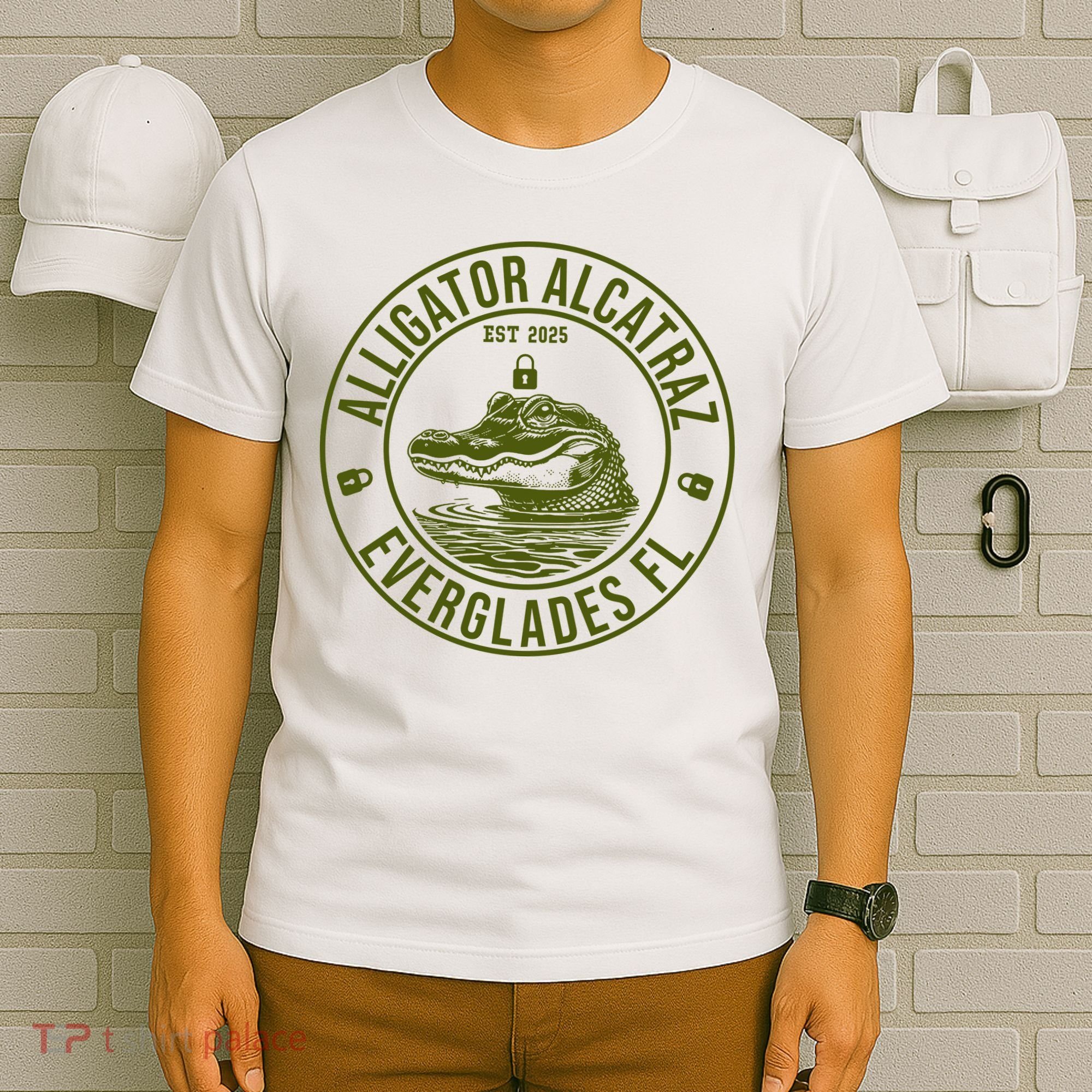 Funny Florida Everglades FL Meme Alligator Alcatraz T-Shirt