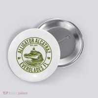 Funny Florida Everglades FL Meme Alligator Alcatraz Button thumb 0