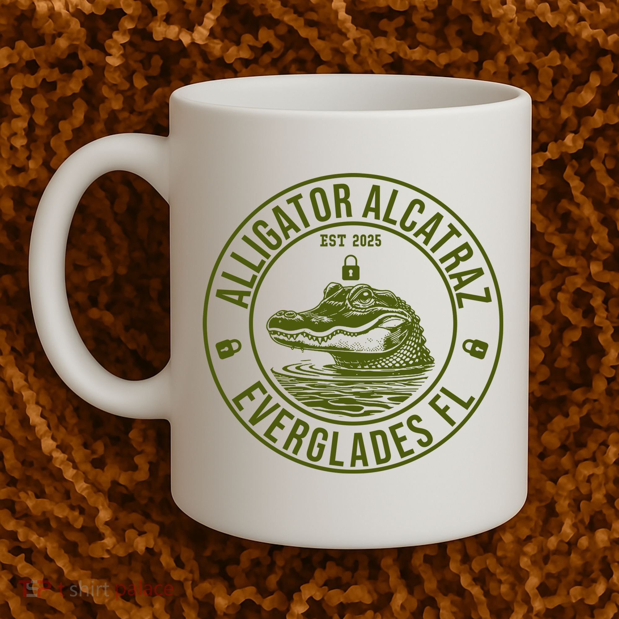 Funny Florida Everglades FL Meme Alligator Alcatraz Coffee Mug