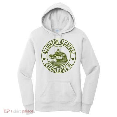 Funny Florida Everglades FL Meme Alligator Alcatraz Women's Hoodie