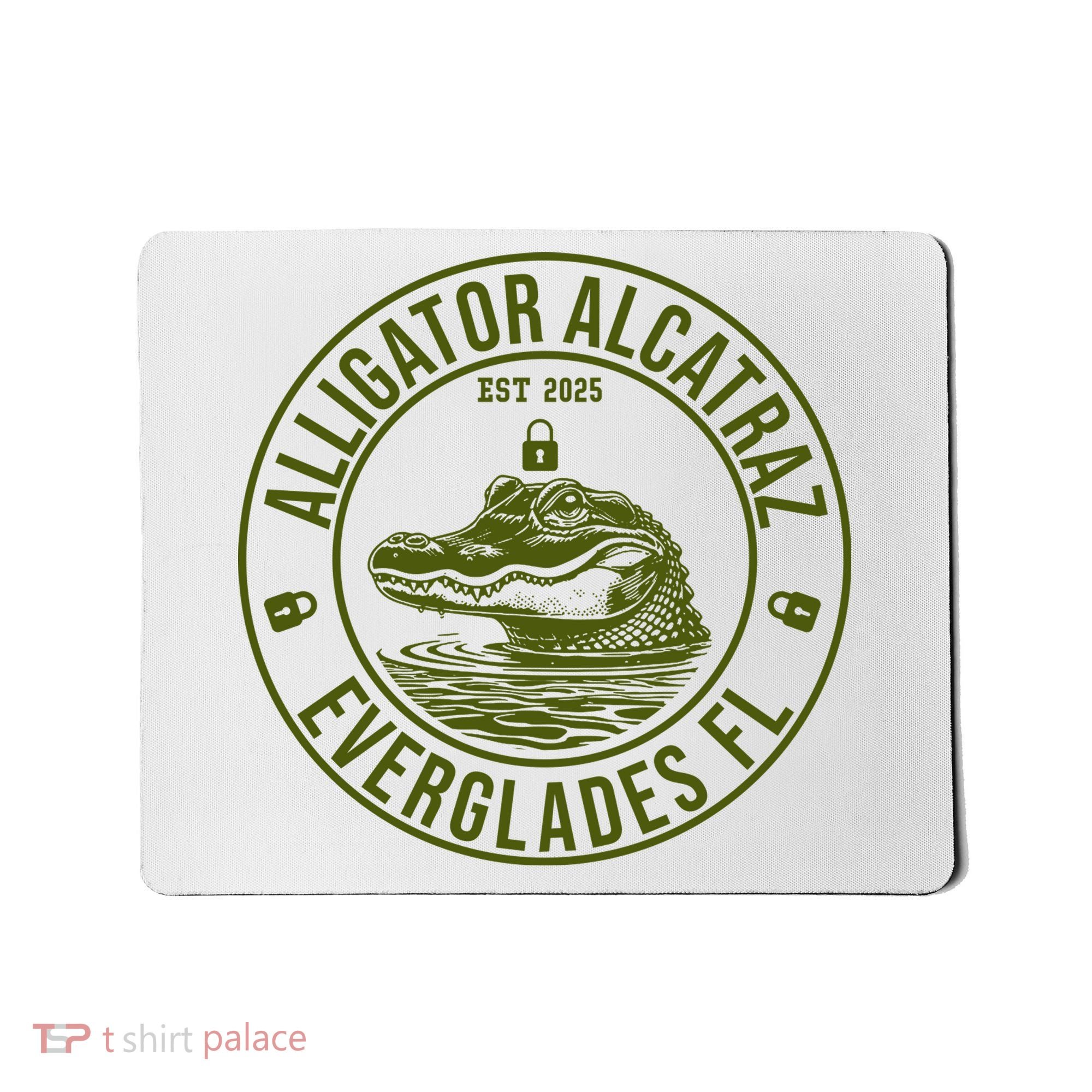 Funny Florida Everglades FL Meme Alligator Alcatraz Mousepad