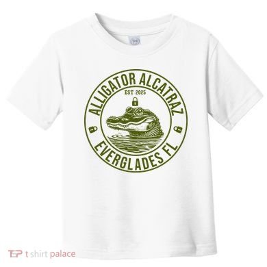 Funny Florida Everglades FL Meme Alligator Alcatraz Toddler T-Shirt