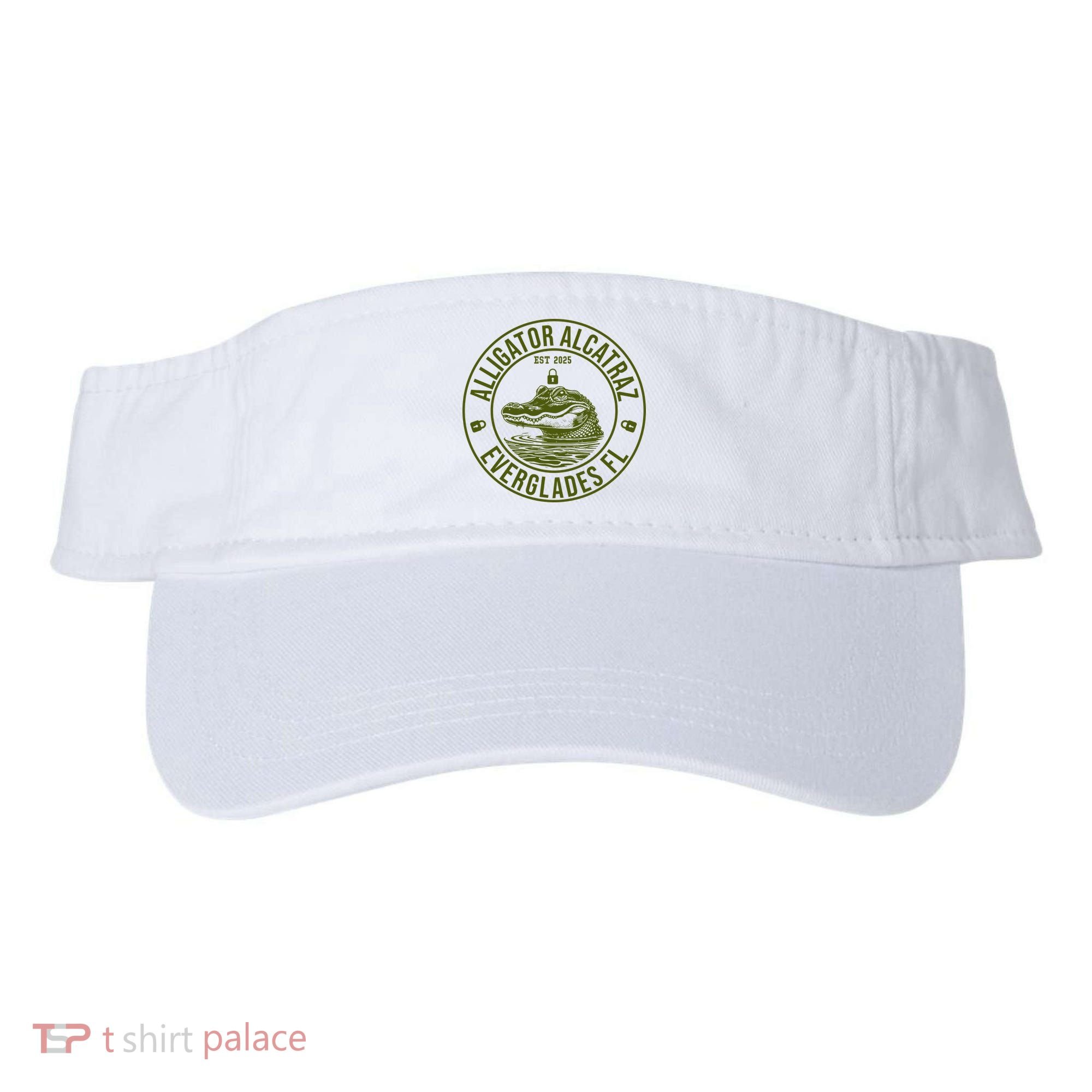Funny Florida Everglades FL Meme Alligator Alcatraz Visor