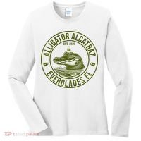 Funny Florida Everglades FL Meme Alligator Alcatraz Women's Long Sleeve Shirt thumb 0