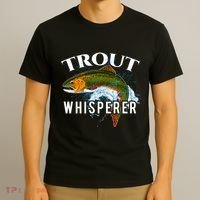 Funny Fishing Fisherman Gift Trout Whisperer T-Shirt thumb 3