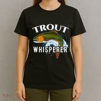 Funny Fishing Fisherman Gift Trout Whisperer T-Shirt thumb 4