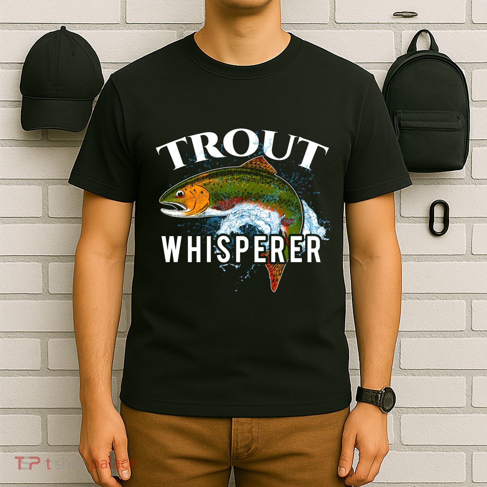 Funny Fishing Fisherman Gift Trout Whisperer T-Shirt