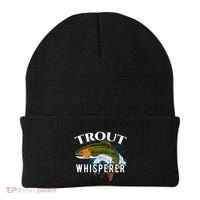 Funny Fishing Fisherman Gift Trout Whisperer Beanie thumb 0