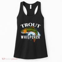 Funny Fishing Fisherman Gift Trout Whisperer Women's Tank Top thumb 0