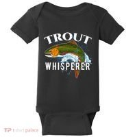 Funny Fishing Fisherman Gift Trout Whisperer Baby Bodysuit thumb 0
