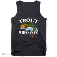 Funny Fishing Fisherman Gift Trout Whisperer Tank Top thumb 0