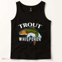Funny Fishing Fisherman Gift Trout Whisperer Tank Top thumb 2