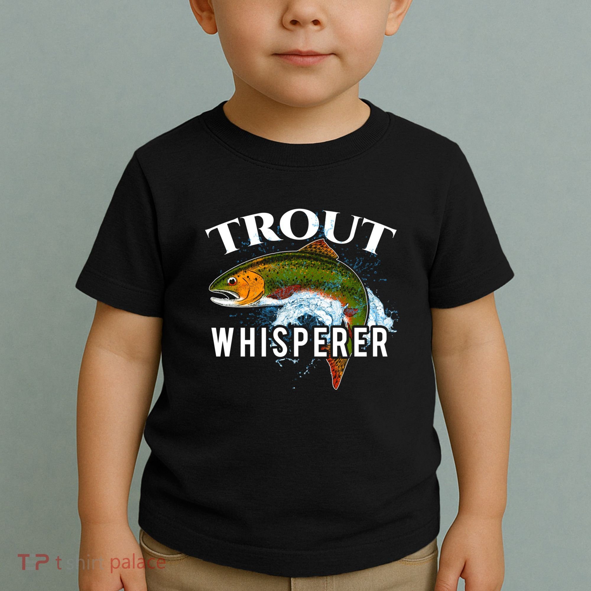 Funny Fishing Fisherman Gift Trout Whisperer Toddler T-Shirt