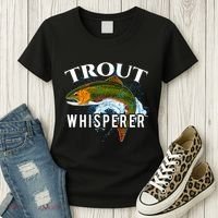 Funny Fishing Fisherman Gift Trout Whisperer Women's T-Shirt thumb 3