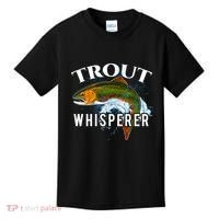 Funny Fishing Fisherman Gift Trout Whisperer Kids T-Shirt thumb 0