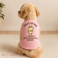 Funny Frog First Of All Jesus Thinks I'm A Delight Doggie Tank thumb 2