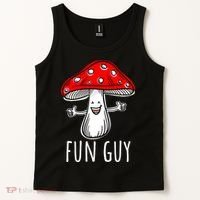 Funny Food Funny Fungi Pun Funny Mushroom Fun Guy Tank Top thumb 2