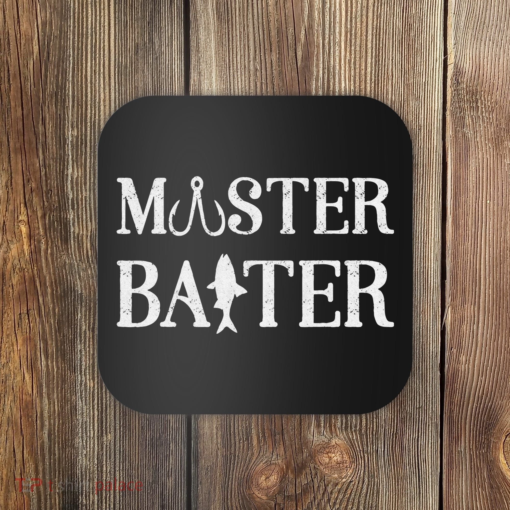Fishermen Funny Fishing Master Baiter Coaster
