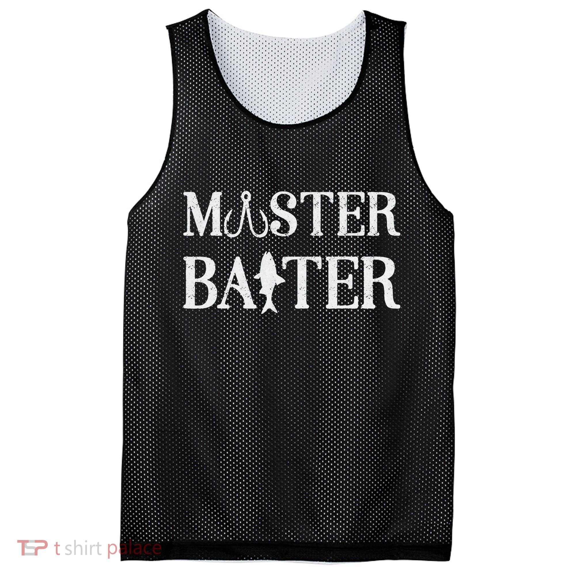Fishermen Funny Fishing Master Baiter Mesh Reversible Basketball Jersey Tank