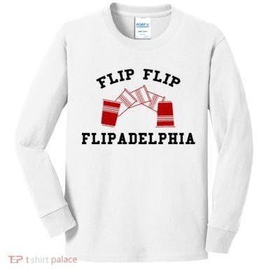 Flip Flip Flipadelphia Kids Long Sleeve Shirt