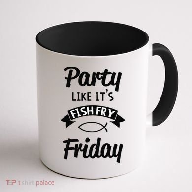 Friday Fish Fry Lent Coffee Mug back