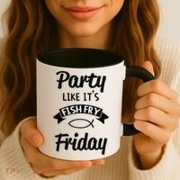 Friday Fish Fry Lent Coffee Mug thumb 3