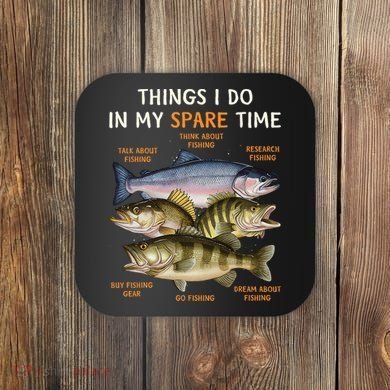 Funny Fishing Coaster