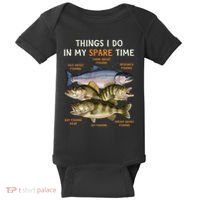 Funny Fishing Baby Bodysuit thumb 0