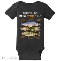 Funny Fishing Baby Bodysuit thumb 0