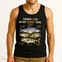 Funny Fishing Tank Top thumb 3
