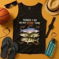 Funny Fishing Tank Top thumb 4