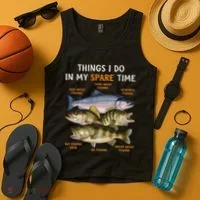 Funny Fishing Tank Top thumb 4