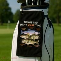 Funny Fishing Golf Towel thumb 2