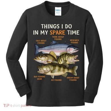 Funny Fishing Kids Long Sleeve Shirt