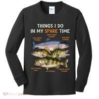 Funny Fishing Kids Long Sleeve Shirt thumb 0