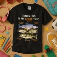 Funny Fishing Kids T-Shirt thumb 3
