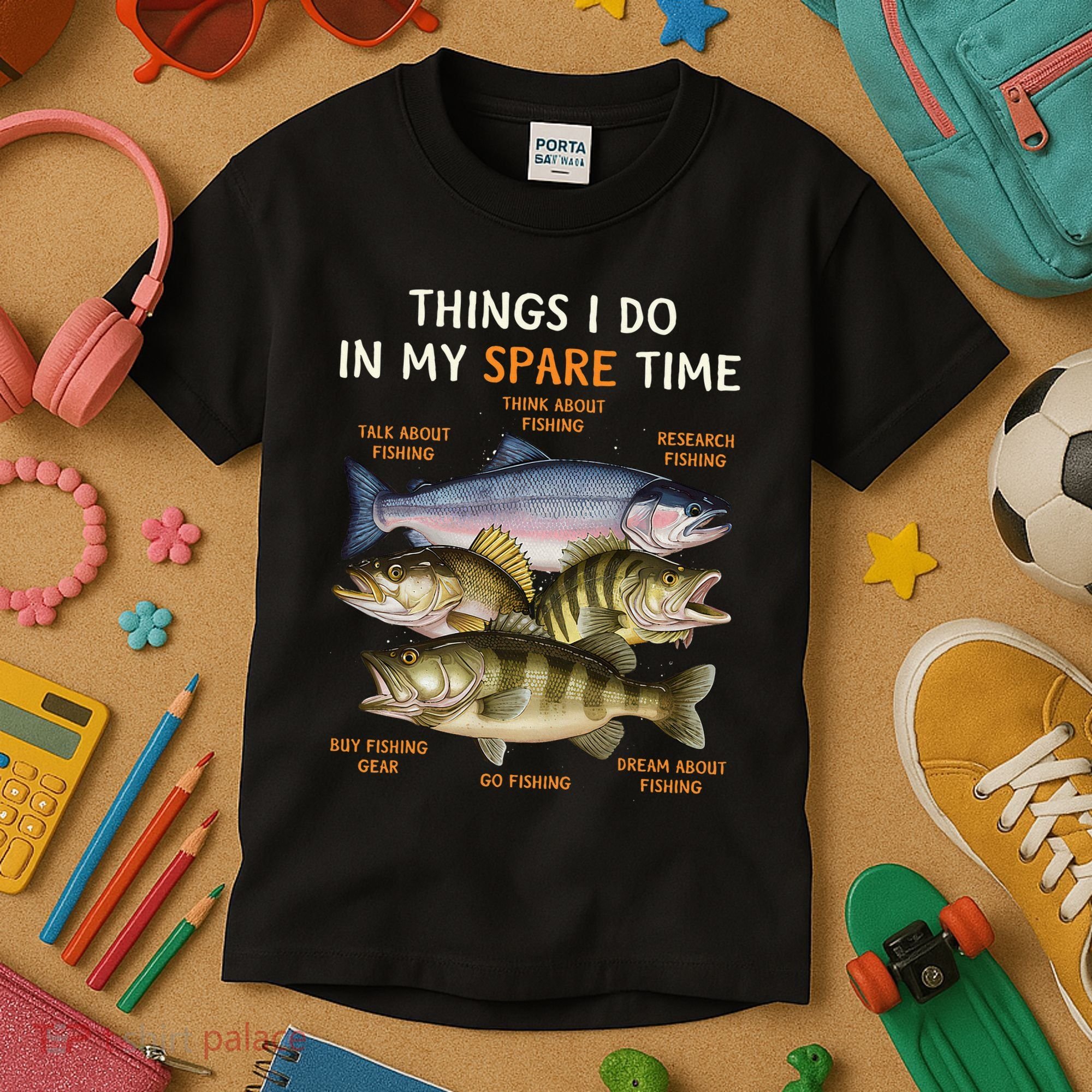 Funny Fishing Kids T-Shirt