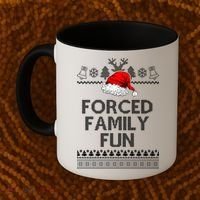 Forced Family Fun Ugly Christmas Coffee Mug thumb 2