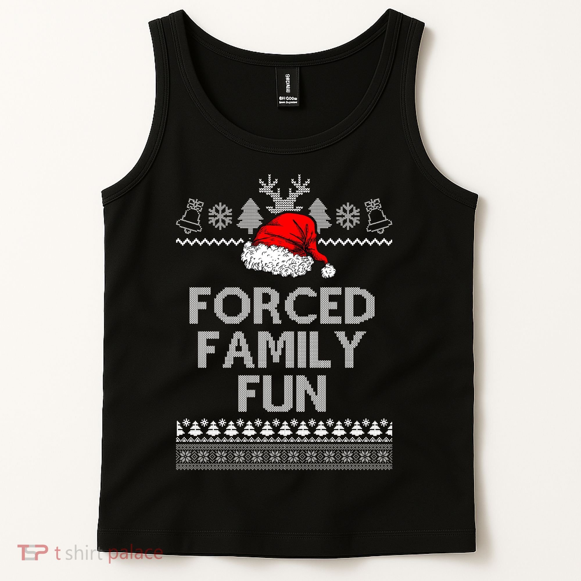 Forced Family Fun Ugly Christmas Tank Top