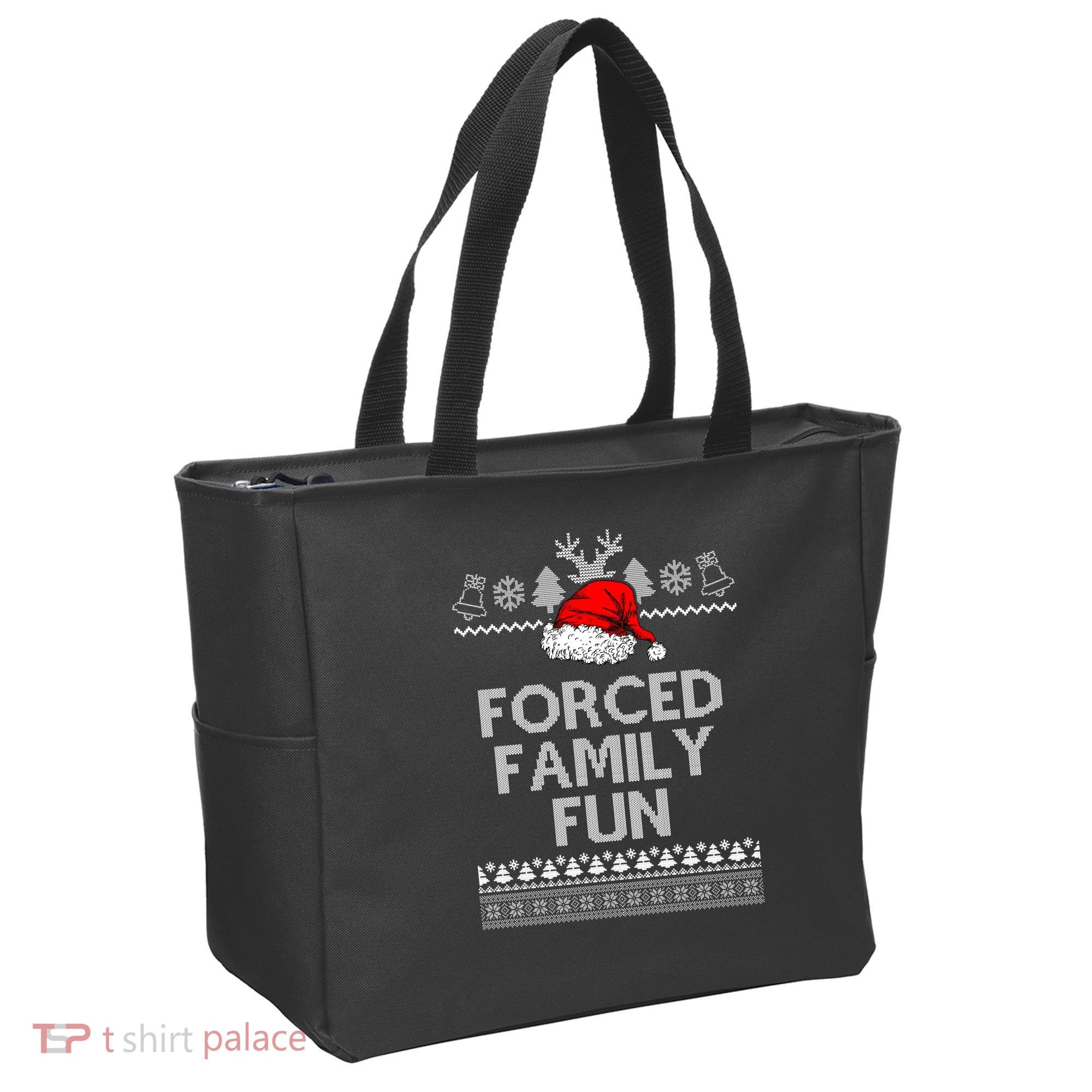 Forced Family Fun Ugly Christmas Tote Bag