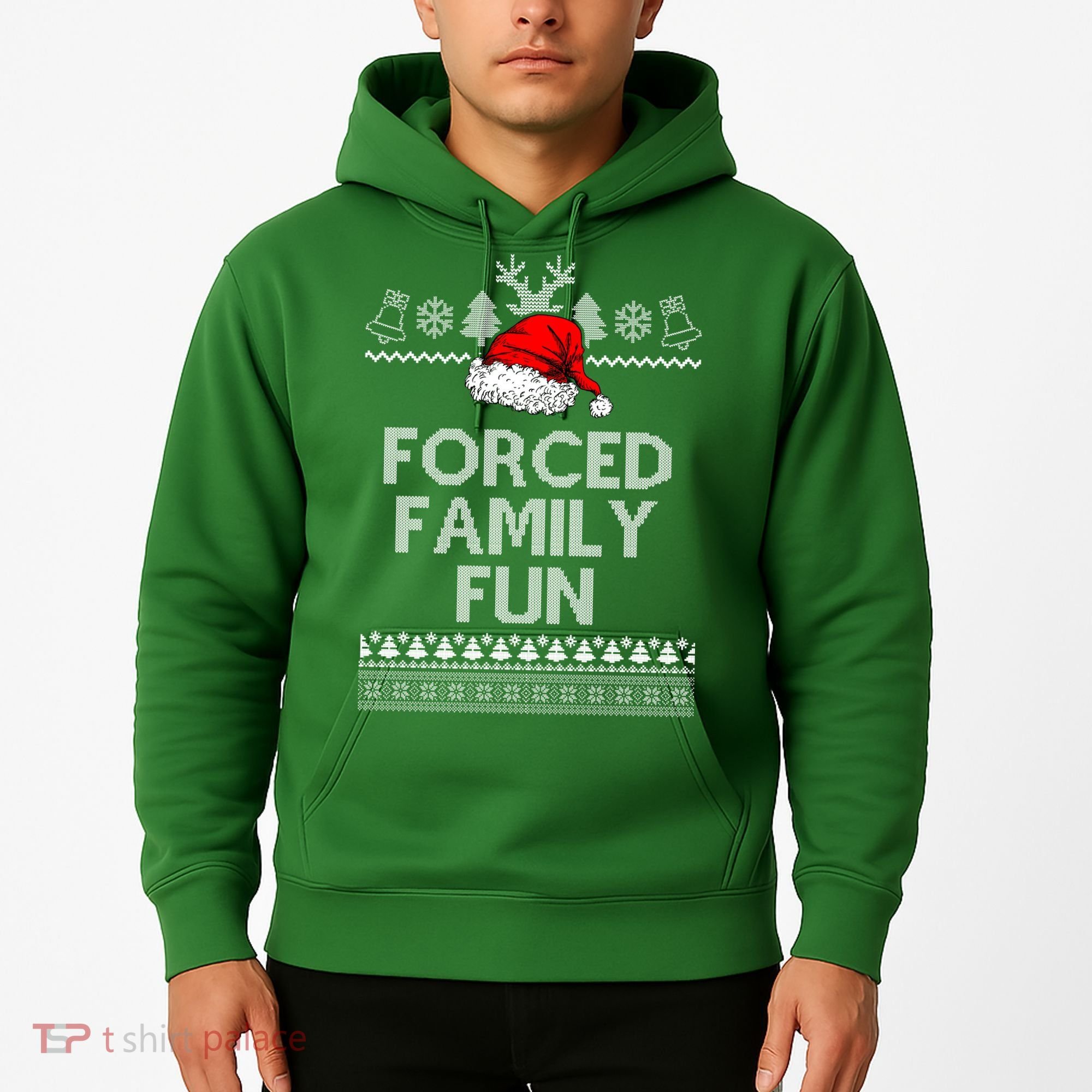 Forced Family Fun Ugly Christmas Hoodie