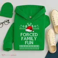 Forced Family Fun Ugly Christmas Hoodie thumb 4