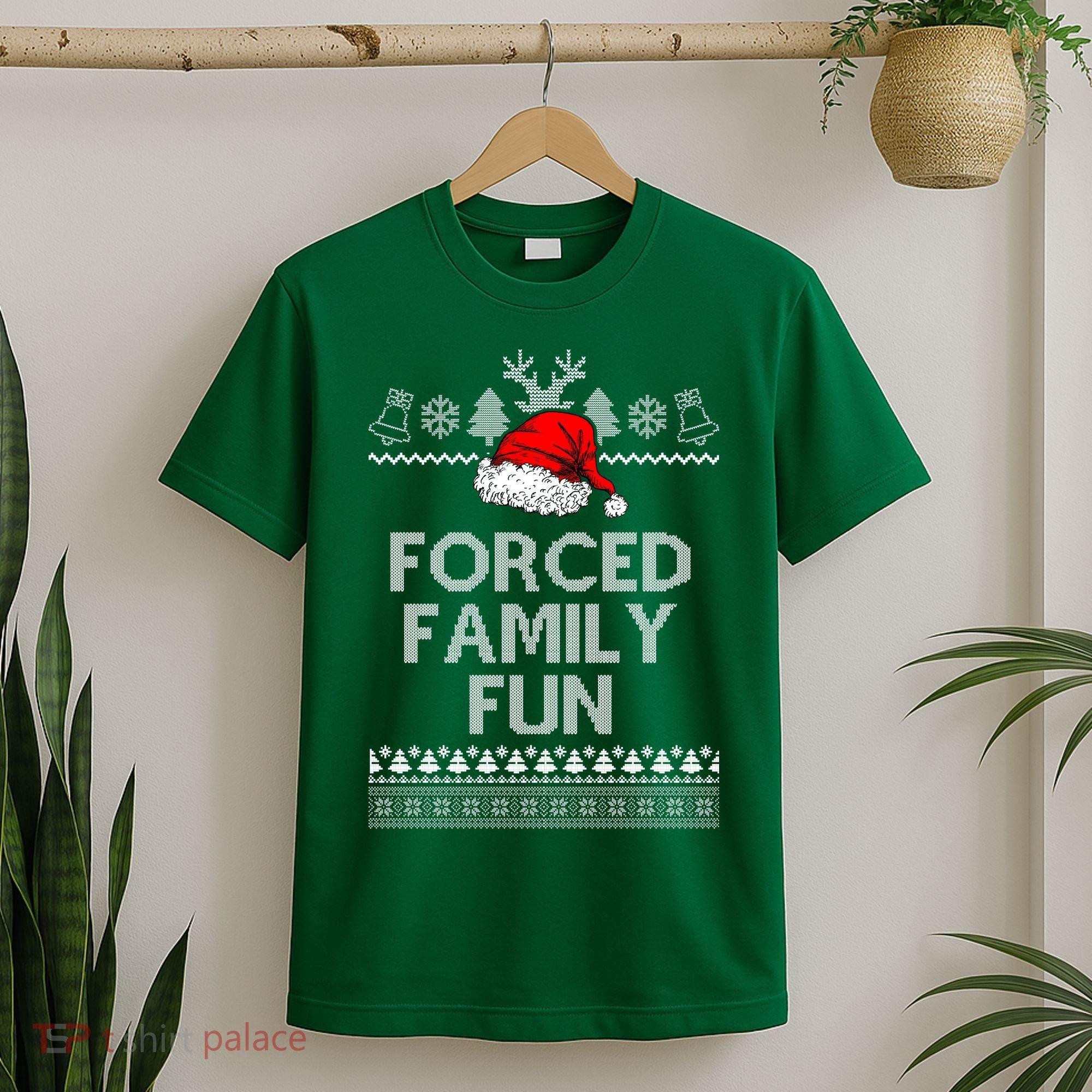 Forced Family Fun Ugly Christmas T-Shirt