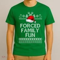 Forced Family Fun Ugly Christmas T-Shirt thumb 3
