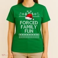 Forced Family Fun Ugly Christmas T-Shirt thumb 4