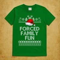 Forced Family Fun Ugly Christmas T-Shirt thumb 5
